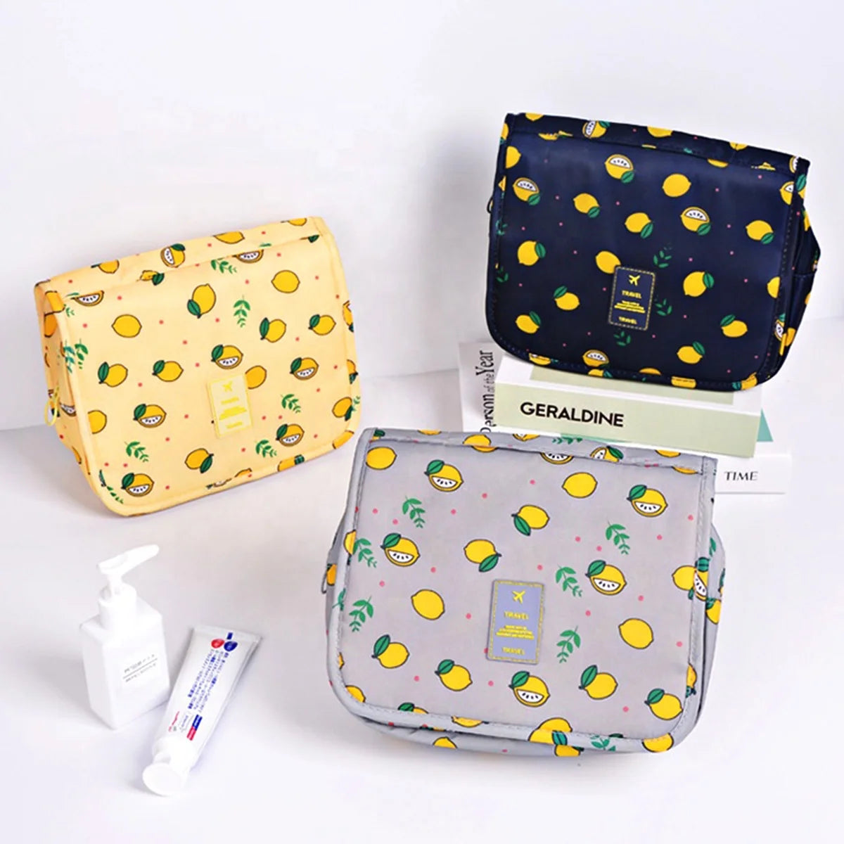 Wholesale Twill Oxford Travel Toiletry Bag with Custom logo Dopp Kit Bag Travel Toiletry Bags with Silk Printing for Gift