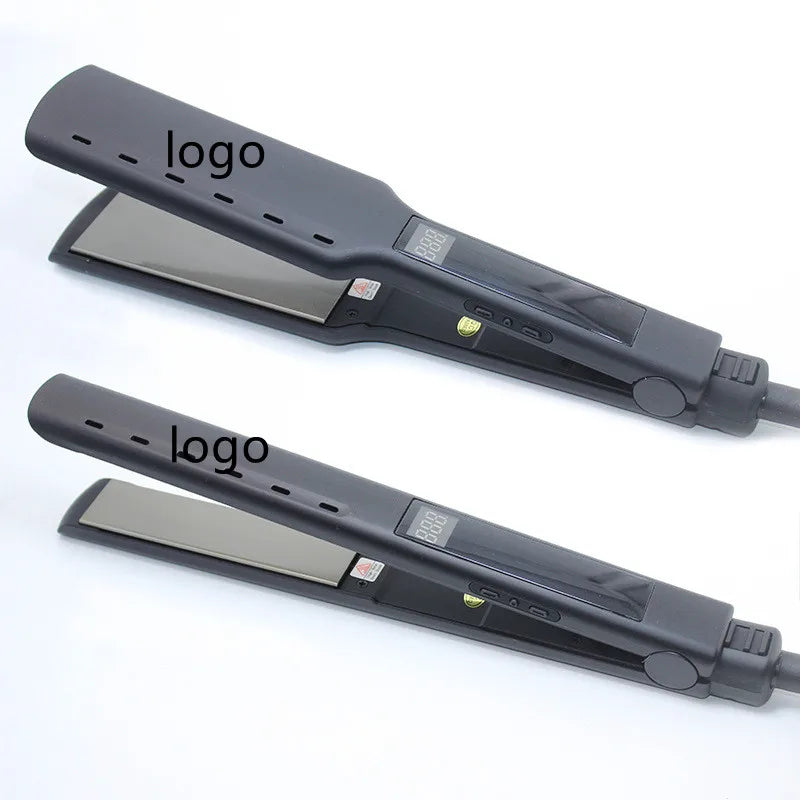 Custom Private Label Professional Wide Titanium Flat Iron Hair Straightener Packaging Box Flat Irons 480 Degrees Wholesale