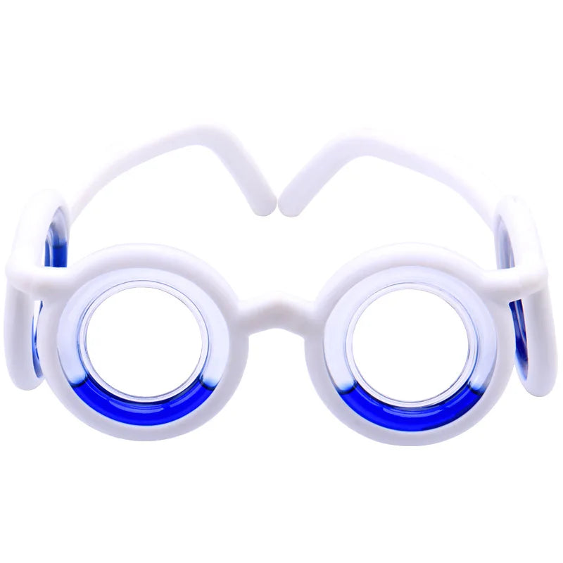 Wholesale Tiktok Hot SALE New Fashion Design White Blue Full-Rim Anti Motion Sickness Glasses Glasses Case for Adults Gaming