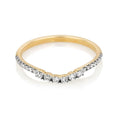 Milskye 2023 New Arrival Gold Plated 925 Sterling Silver Wave Crystal Silver Ring