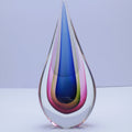 Hand Blown Art Glass Wave Sculpture Hotel-Style Home Decor on Sale