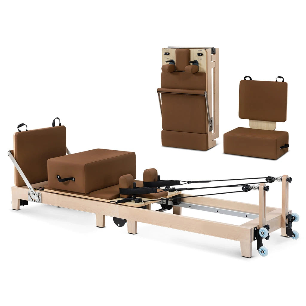 New Foldable Maple Pilates Reformer Custom Upholstery Color and logo