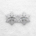 Sterling Silver 5*5mm Semi Mount Stud Earrings Empty Support Blank Claws Setting S925 Mountain Base Without Stone for DIY Inlay