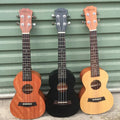 23 Inch Ukulele for Beginners Black Mahogany Children's Guitar Practice Education Ukulele