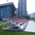 3 Rows Removable School Scaffold Aluminum Chair Bleacher Sport Seating