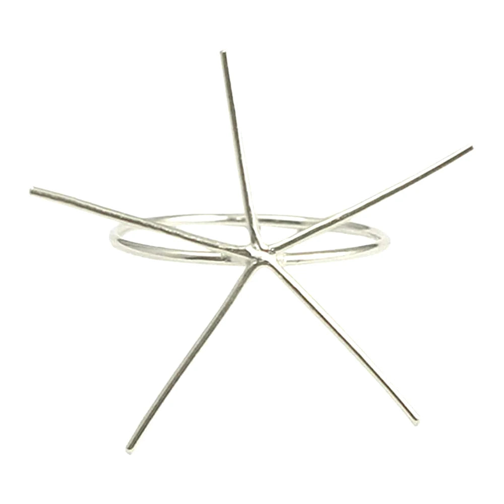 Beadsnice 100% 925 Sterling Silver Ring Jewelry 5 Prong Claw Ring Base Accessories Wholesale  ID 32945