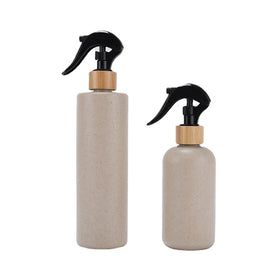 Luxury 2oz 4oz 12oz Eco Friendly PET Plastic Bottles Products Packaging with Bamboo Lid