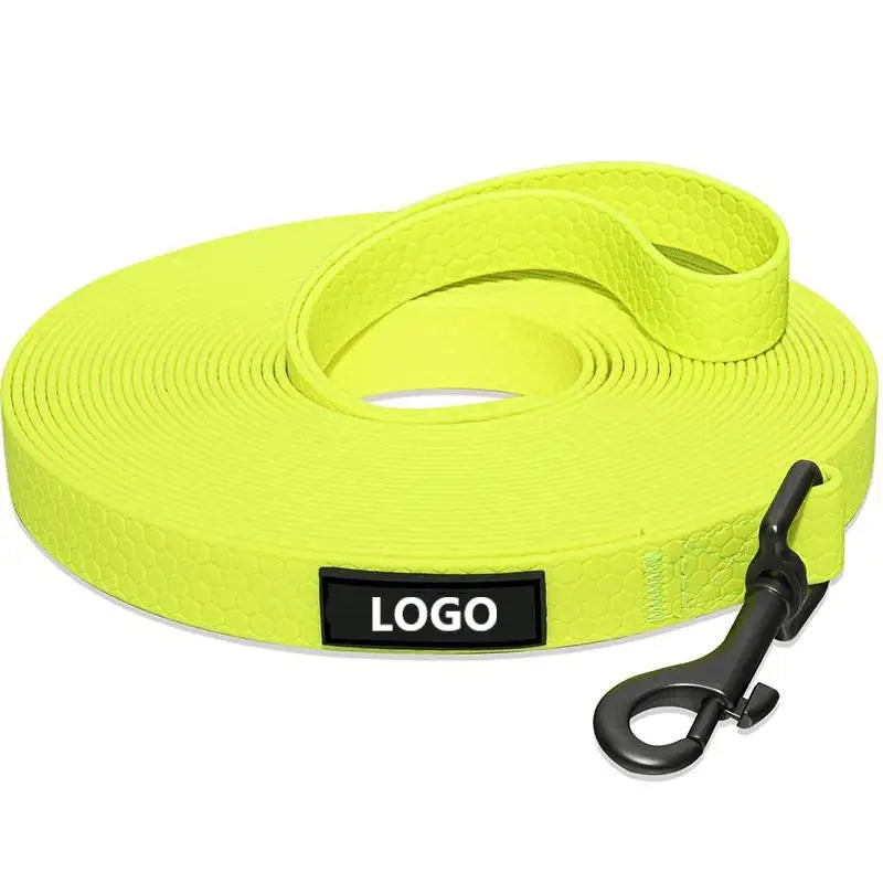 Custom Colors Waterproof PVC Dog Training Leash 2.5m Long Pet Leash for Hiking and Swimming