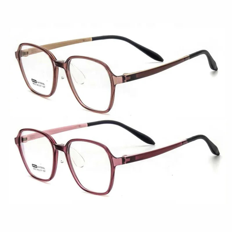 Wholesale Kids Teenagers' Flexible Blue PPUS Optical Glasses Durable Trapezoid Shape Unisex Green Pink Silicone Nose Pad
