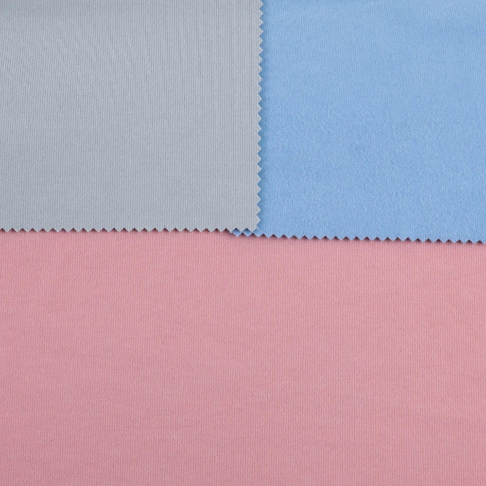 Factory Directly De Rong Polyester Spandex DE Velvet Body Heat Knitted Dralon Fabric for Warm Wear