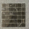Square Polished Natural Stone Dark Emperador Black Marble Mosaic Tile for Hotel Restaurant Kitchen Bathroom Wall Backsplash