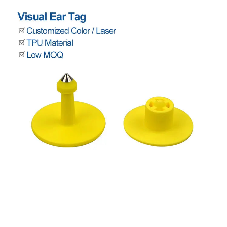 Ear Tag Factory Customized Without Chip Animal for Cattle Sheep Goat with Laser Printing Logo Free Hot Product with TPU