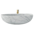 Handmade Life Size White Carrara Solid Stone Marble Bathtub for Sale