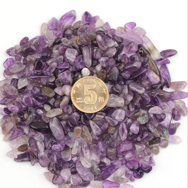 2026 Polished Crystal Crafts Natural Quartz Gravel Crystal Amethyst Tumbled Stone Healing Stone Crafts