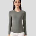Women's Soft Seamless Fitness Tops Breathable Solid Color Sports T-Shirts for Running Hot Sale Quick Drying Versatile Tops