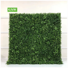 5D Rolled up Home Decoration or Wedding Party Ceiling Decorative Flowers Green Leaves Plastic Plant Wall
