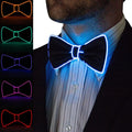 LED Light up Mens Bow Tie Necktie Luminous Flashing for Graduation Ramadan Diwali Parties Christmas & Evening Party Decoration