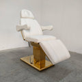 Gold Stainless Steel Base Cosmetic Bed Luxury Electric Beauty Salon Massage Table and Bed