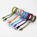 Adjustable Anti-Lost Nylon Paracord Lanyard Hand-Woven Wrist Strap for Mobile Phone Digital Camera Strap Key Lanyards