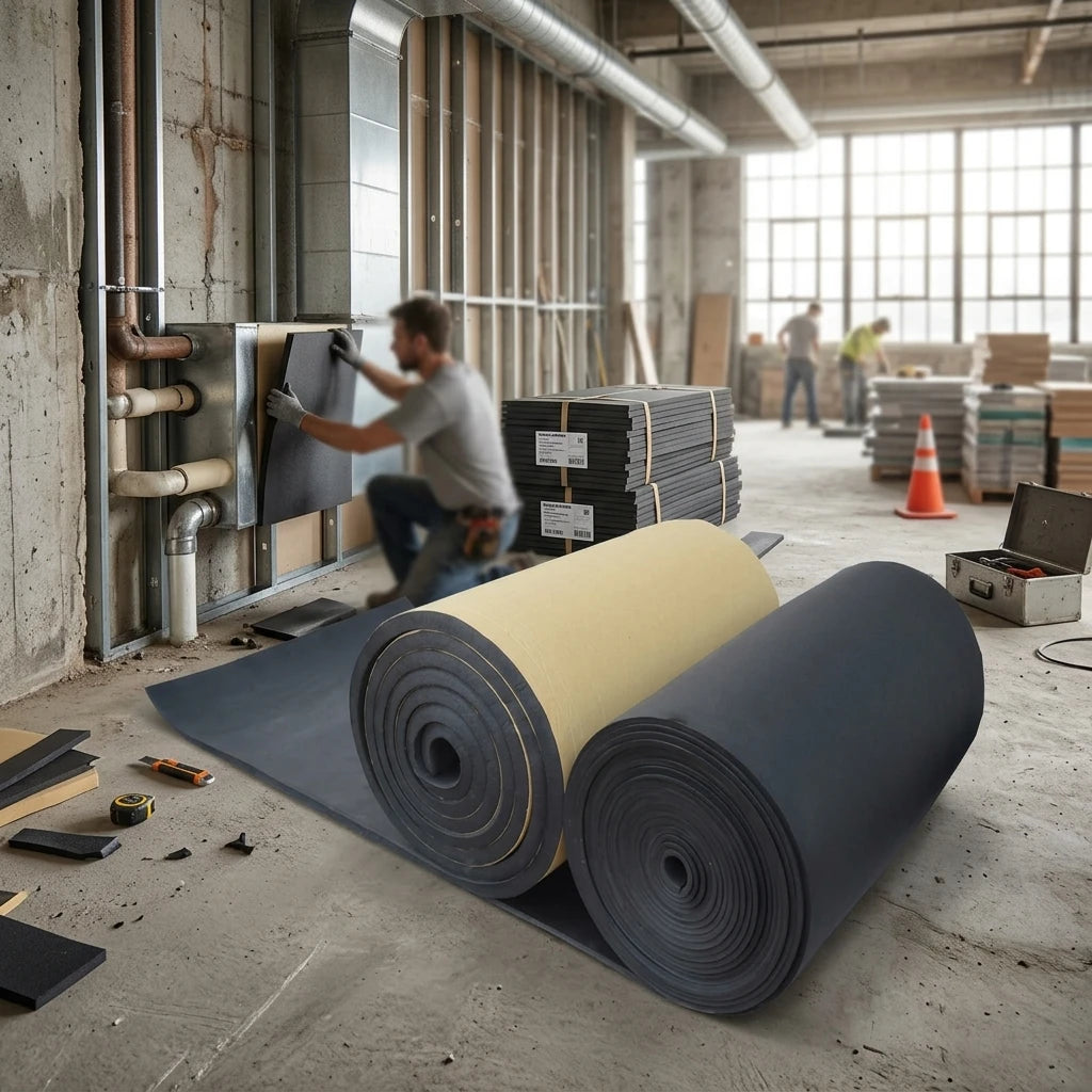 Modern Design NBR Rubber Foam Sheets Factory-Accepted Air Condition Security System Insulation for Heat Insulation Materials