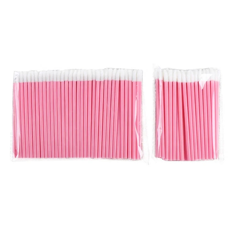 Lipstick Scrub Gloss Makeup Brush Disposable Lip Applicator Brush Cotton Wands Applicator Make up Tool