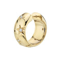LOZRUNVE 925 Sterling Silver Diamond CZ Star Starburst Wide Hoop Huggie Earring Jewelry Women Wholesale