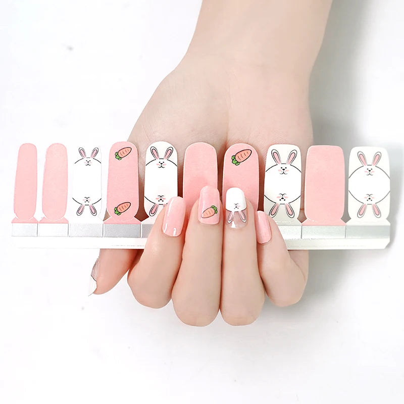 Nail Polish Strips 3D Waterproof Non-Toxic Custom Nail Art Supplies