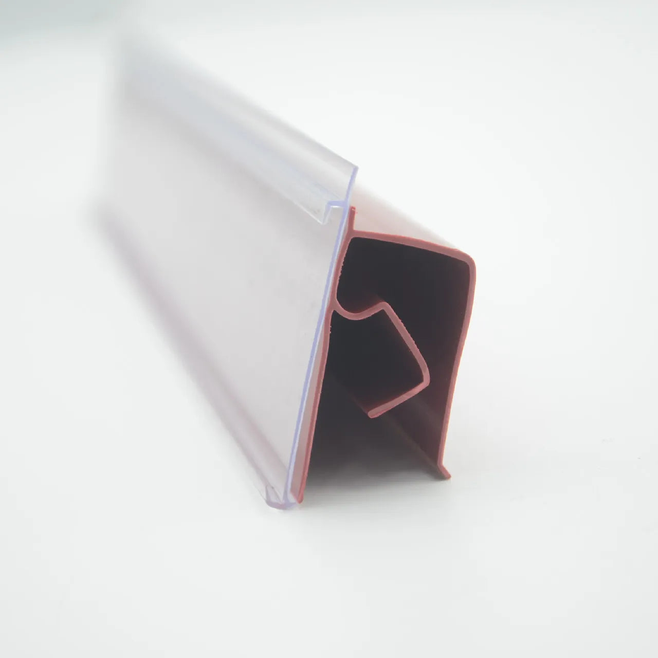 Customized Size Colors clear Plastic Strip Edging Shelf Talker for Retails