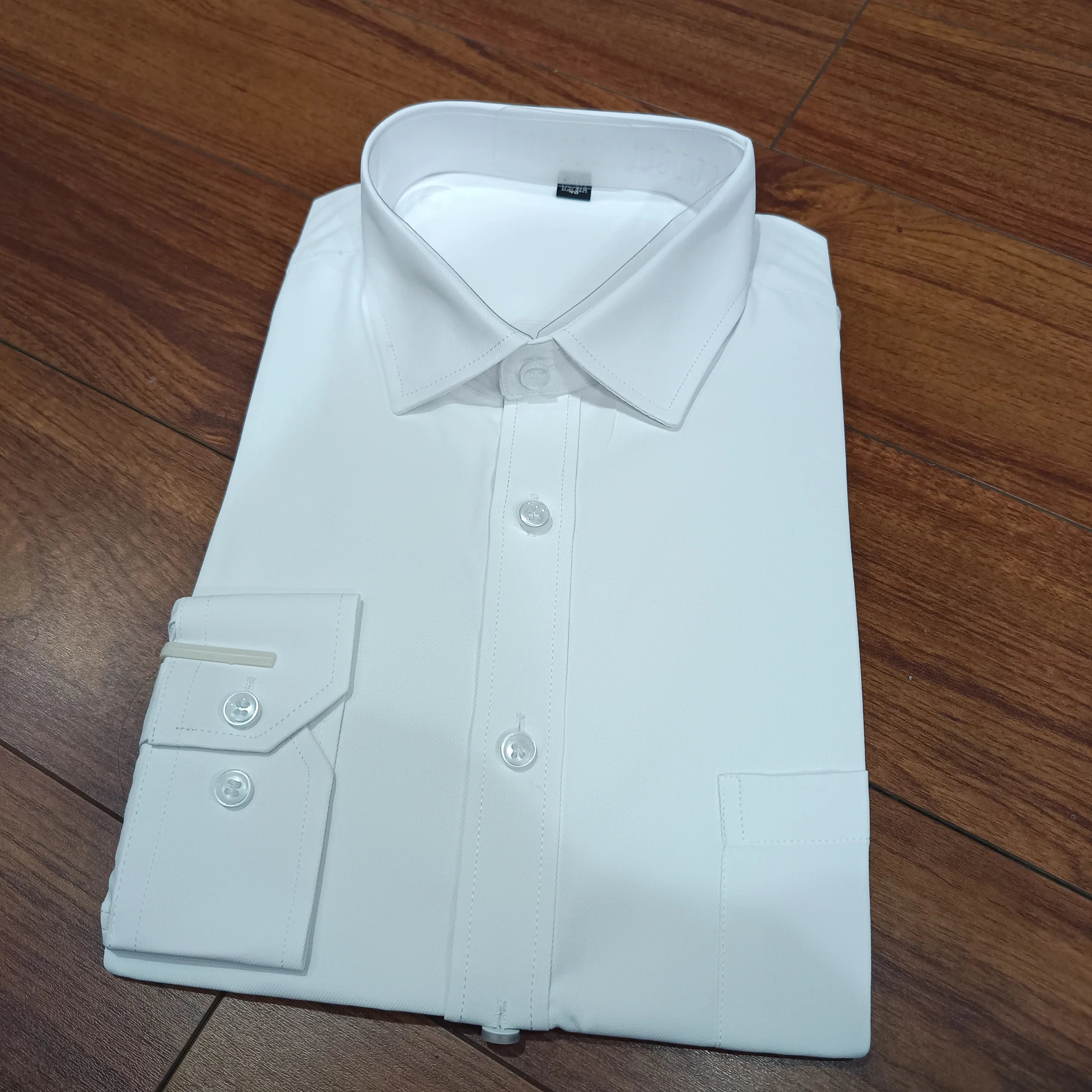 Wholesale Factory Price Twill Shirt Slim Fit Work Shirts Plus Size Anti-wrinkle Shirts for Men