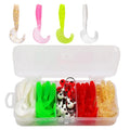 Fishing Lures Tail Curling Soft Bait Suit with Clamp Head Artificial Silica Gel Bait