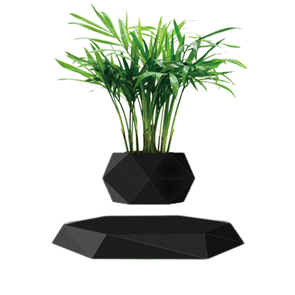 Levitating Flower Pot Light Home FurnishingsNordic Style Flower PotsCreative GiftsDesktop Magnetic Levitation Potted Plants