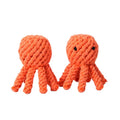 Pet Toy Cute Design Handmade Octopus Organic Cotton Rope Braided Molar Dog Chew Toys