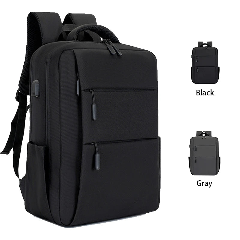 Wholesale Fashion Waterproof Business Travel School Bag Customized Male Female Student Laptop Backpack with USB