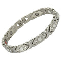 Bio Magnetix Bracelet Stainless Steel Energy Healing Stretch Natural Stone Fashion Jewelry for Arthritis Magnetic