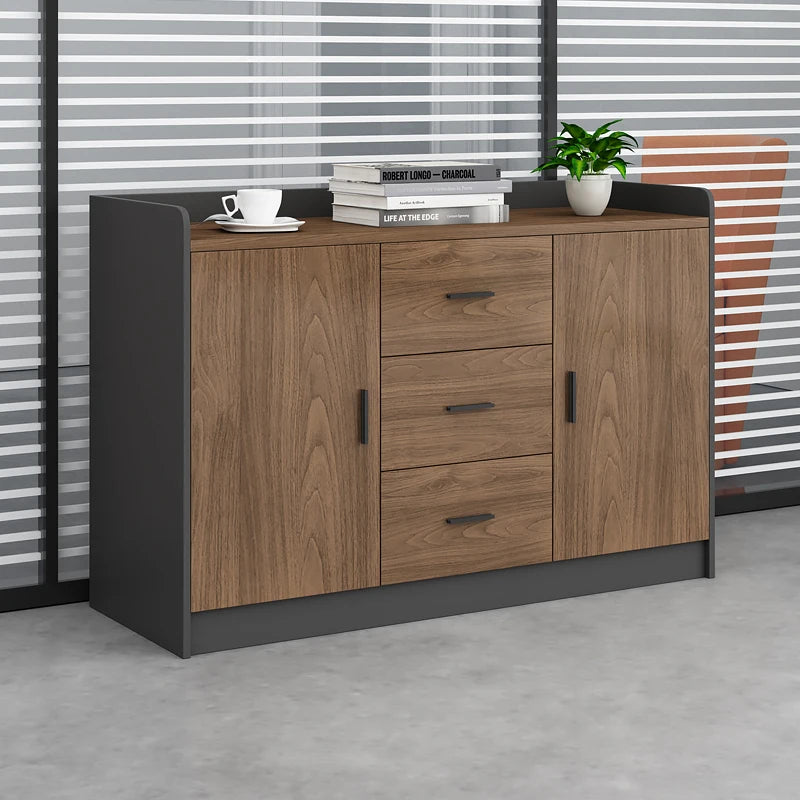 Wooden Panel Extendable 4-Drawer Filing Cabinet for Home Office-Modern Commercial Office Furniture
