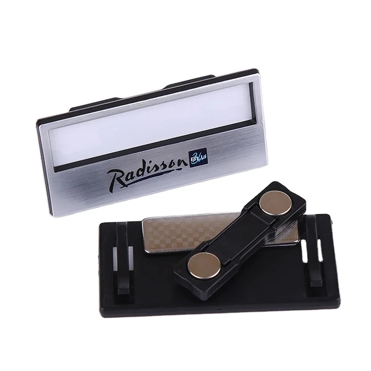 Reusable Name Tag Magnetic Name Badge Custom Name Tag Personalized Staff Badge for Office Hotel Custom Design Wholesale