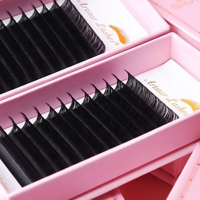 New Popular 0.07mm Volume Lash Silk and Mink Synthetic False Eyelash Extension High Quality Easy to Make Fans Lash Extension