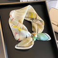 Spring Summer 100% Pure Silk Printed Soft Handkerchiefs 53*53CM Silk Square Tie Bags Bandanas Small Square Light Silk Scarf