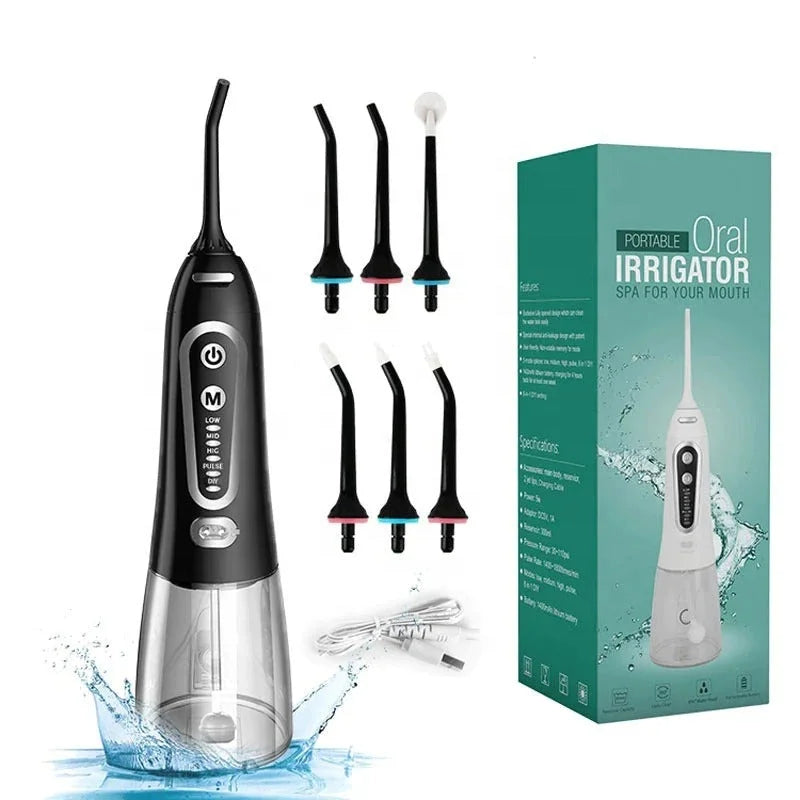 Professional Oral Irrigator Rechargeable Portable Dental Irrigator Teeth Clean Oral Dental Floss Water Jet Irrigator