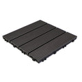 Factory Price Outdoor Square Brushed Interlocking WPC Wood Plastic Composite Durable Waterproof Garage Floor Tiles