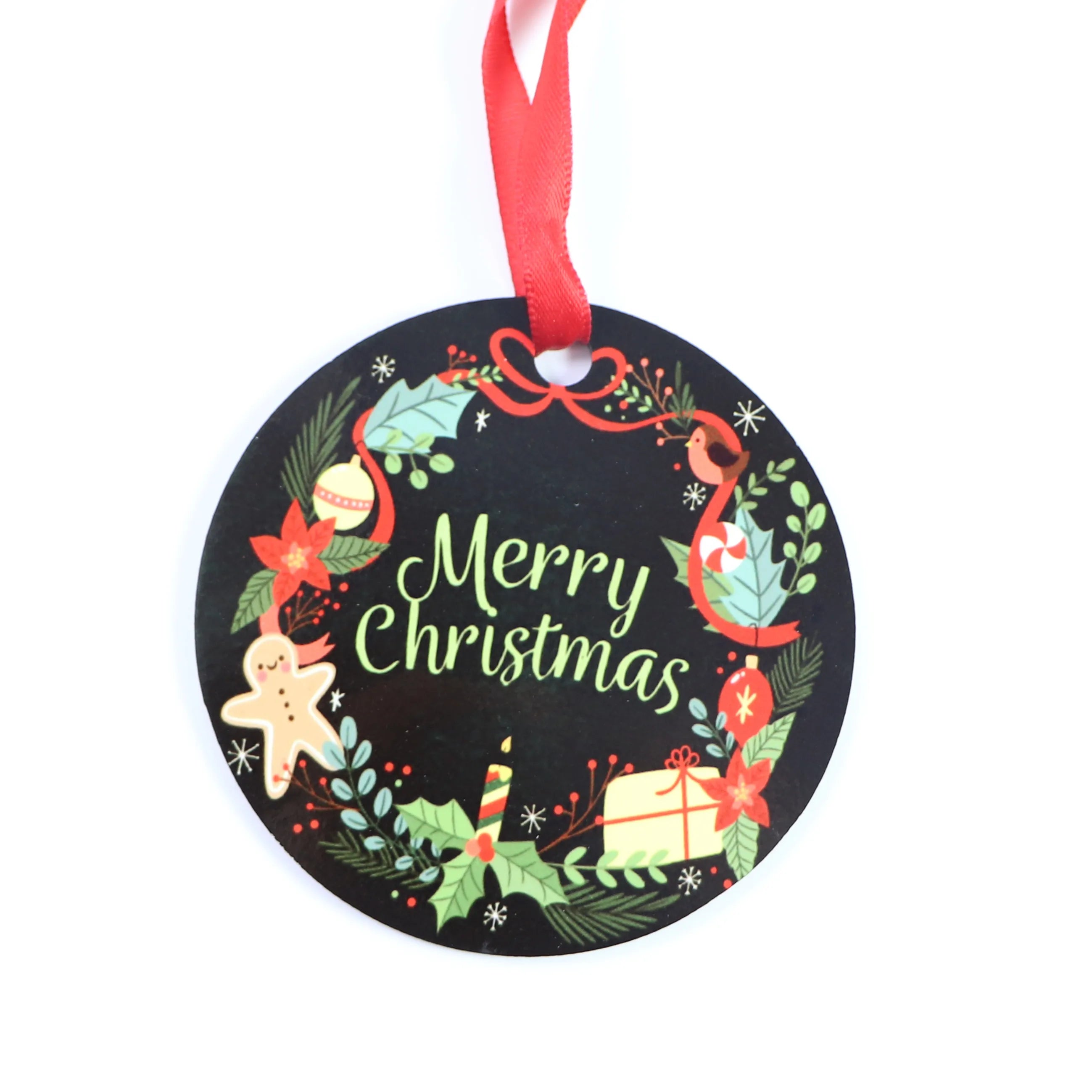 MDFSUB Eco-friendly Double Sided Mdf Sublimation Hanging Christmas Ornaments Blanks Sublimation Christmas Mdf Ornaments