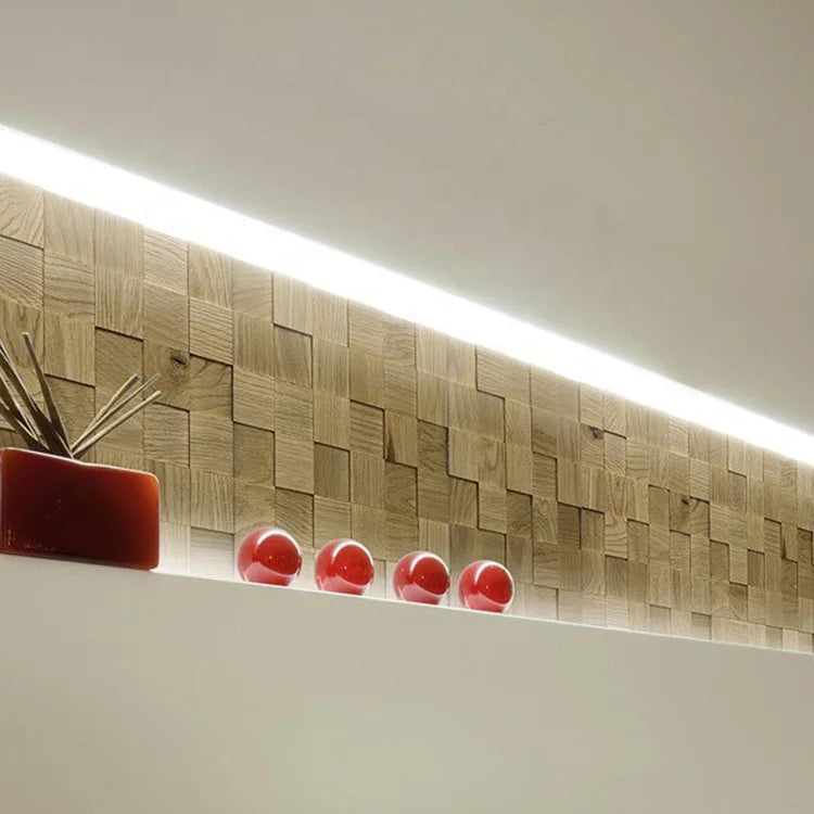 MUMU House Home Exterior Decor Brick Tiles Boards Wood Strip Slats Mosaic Eco 3D Wall Panels for Wall Decoration