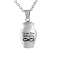 Promotion Big Discount Stainless Steel Waterproof Cremation Urn Pendant Necklace Fashionable Ashes Memorial Jewelry