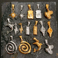 Wholesale Custom DIY Pendants Charms Fashion Jewelry 18k Gold Star Buggy Mobile Cell Phone Pendant for Necklace Bracelet Making