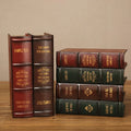 2023 New Vintage Wooden Simulation Book Home Decoration Storage Box Wood Crafts