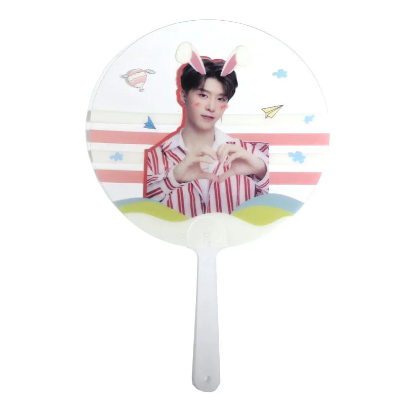 Single-sided Transparent Fan for Star Concert Support PVC Material Photo Printing and Customization PP Bag Independent Packaging