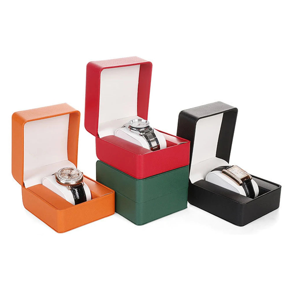 Wholesale Manufacturers Jewelry Box Flip PU Leather Watch Boxes Watch Packaging Jewelry Storage Gift Boxes