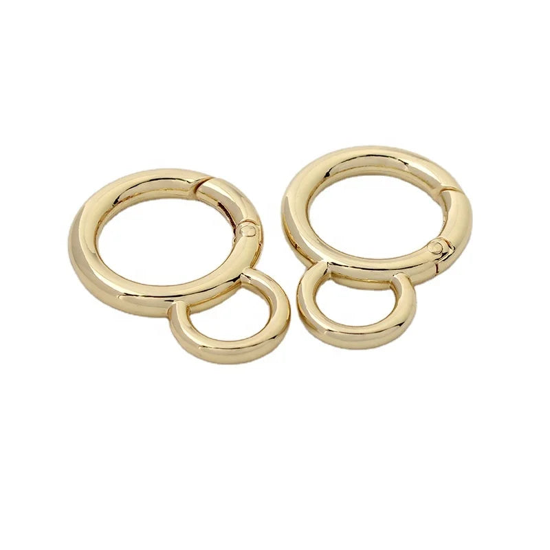Nolvo World 21mm 3/4'' 3 Colors Bag Parts Hardware Accessories Simple Style Spring O Rings Metal Ring