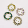 JFRBO15 Gorgeous Lady Diamond Rhinestone Chain Acrylic Bikini Buckle Shoe Buckle Rhinestone Belt Buckle