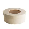 Microwaveable Wooden Round Pastry Box Brownie Packing Box Lunch Bento Box with Window